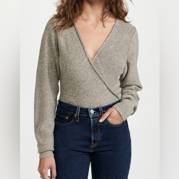 Free People Sweaters - Free People ‘Going for Gold’ Wrap Sweater, size medium
